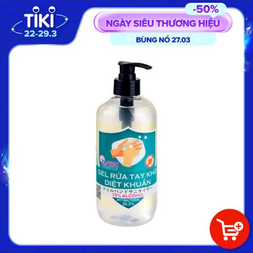 Gel rửa tay khô diệt khuẩn 500ml công nghệ Nhật Bản - tặng kẹo mật ong Senjaku nguyên chất 100%