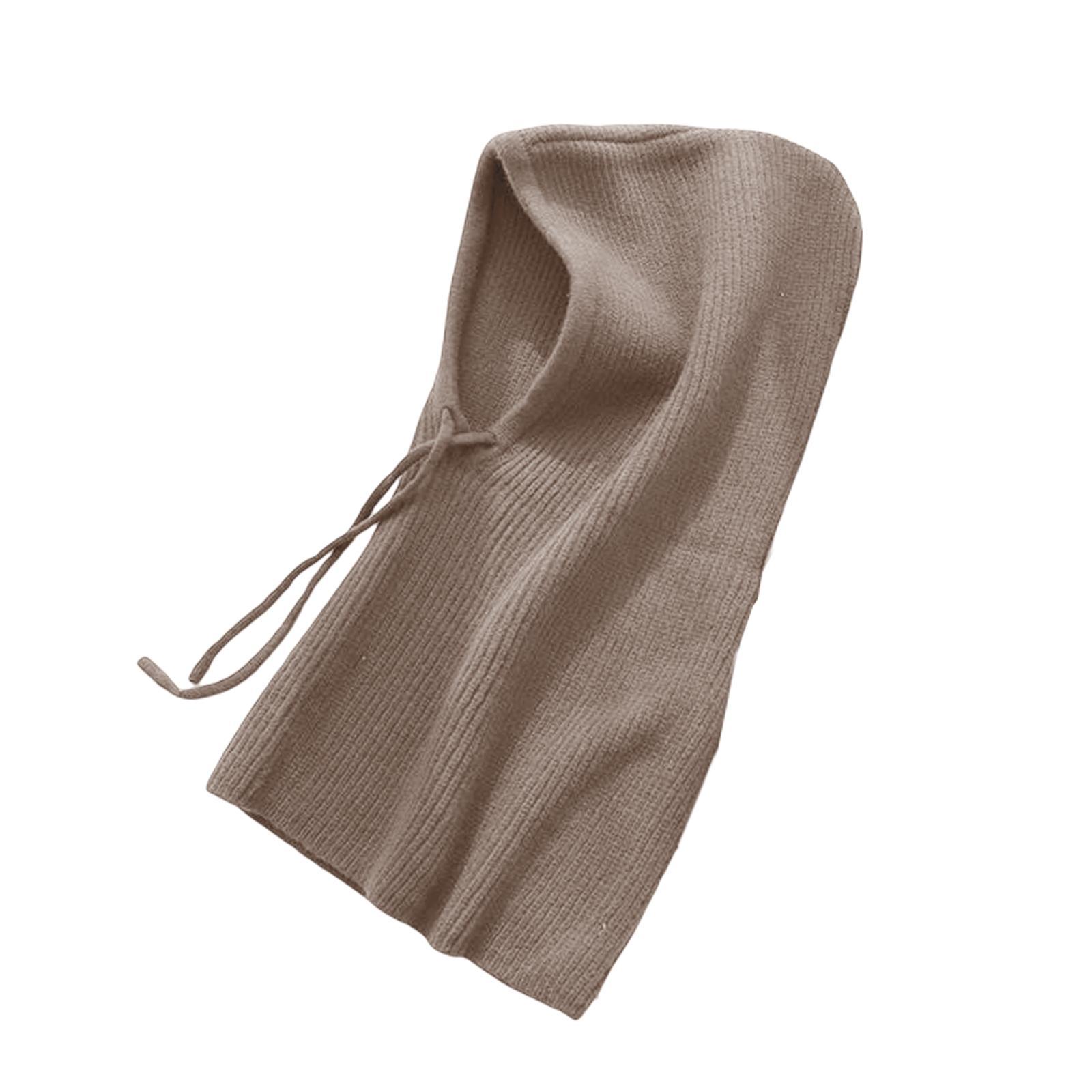 Warm Winter Hats Ski Neck Warmer Cap Outdoor Sports Knitted Hooded Scarf