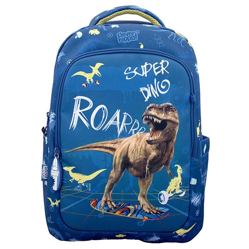 Ba Lô Bé Trai Easy Go Super Dino - Clever Hippo BD0107/Blue - Màu Xanh Dương