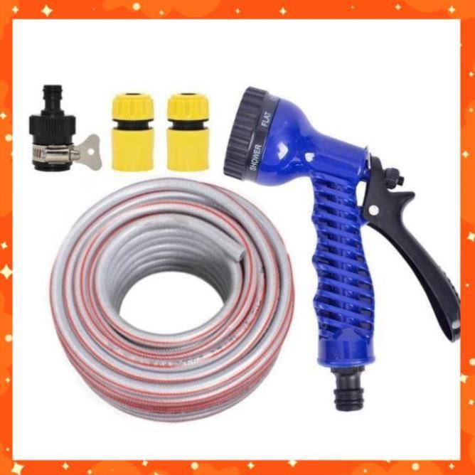 Bộ dây tăng áp 3 lần vòi xịt nước rửa xe, tưới cây loại 3-5m 206843
