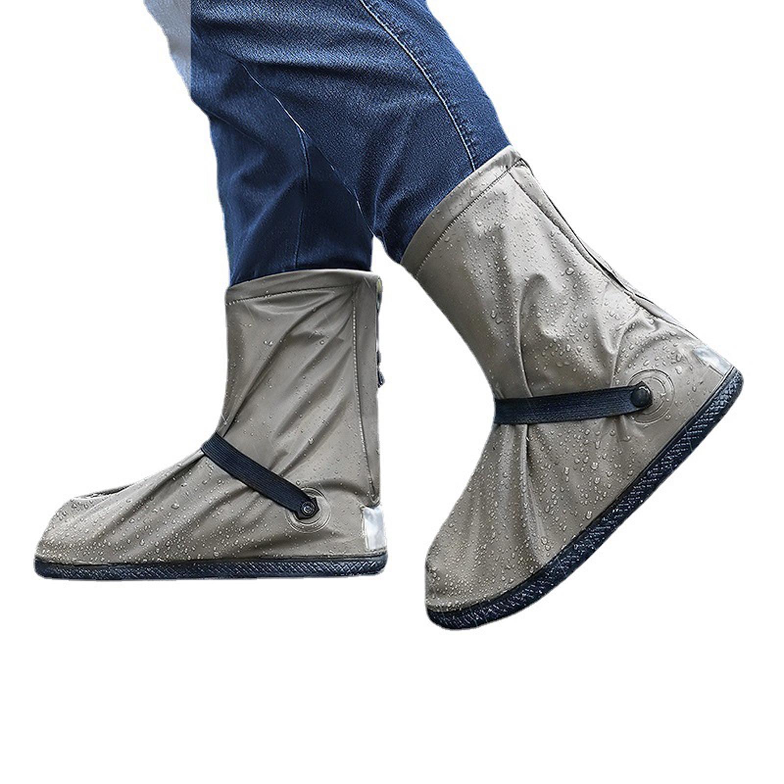 PVC Waterproof Rain Shoes Cover Overshoes Snow Protection for Adults Camping