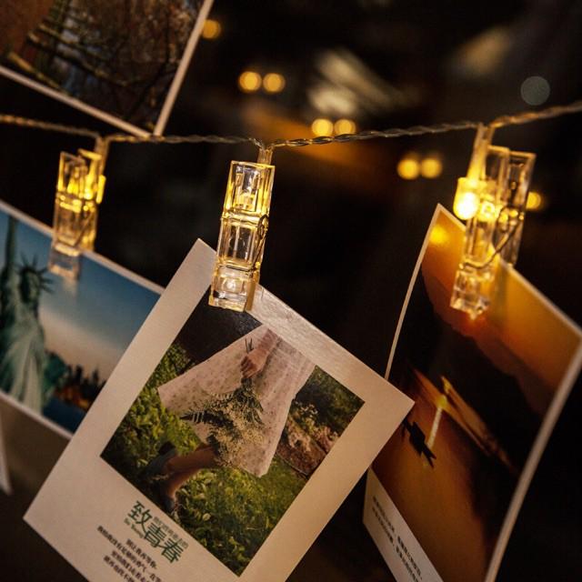 Đèn led kẹp ảnh, Led trang trí decor phòng ngủ 1m/3m