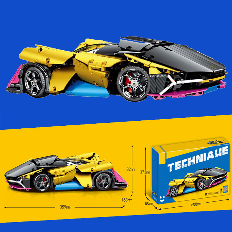Đồ Chơi Lắp Ráp Xếp Hình Siêu Xe Điều Khiển Từ Xa Farnova Othello Hypercar 701924 Với 1096 Mảnh Chi Tiết