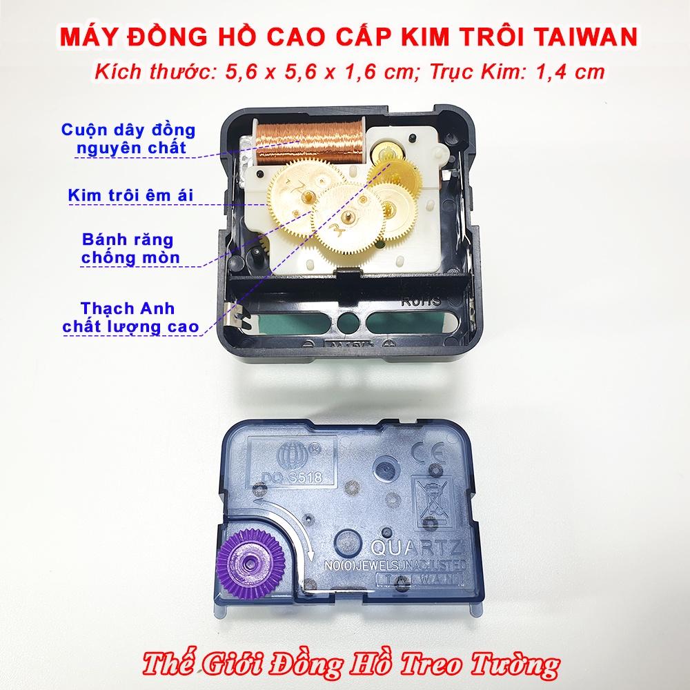 Máy Đồng Hồ KIM TRÔI Loại Tốt – Tặng Kèm Bộ Kim Tự Chọn và Pin AA.