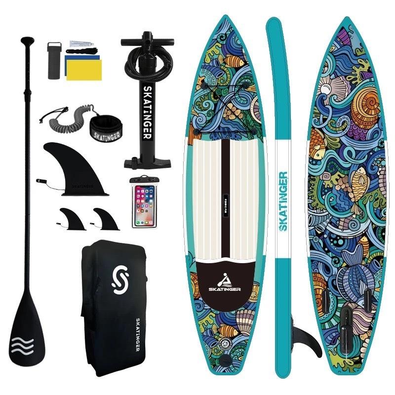 Skatinger SUP Board 11'6 - Thuyền SUP bơm hơi, ván chèo đứng họa tiết thổ cẩm bơm hơi chất lượng cao [HÀNG SẴN