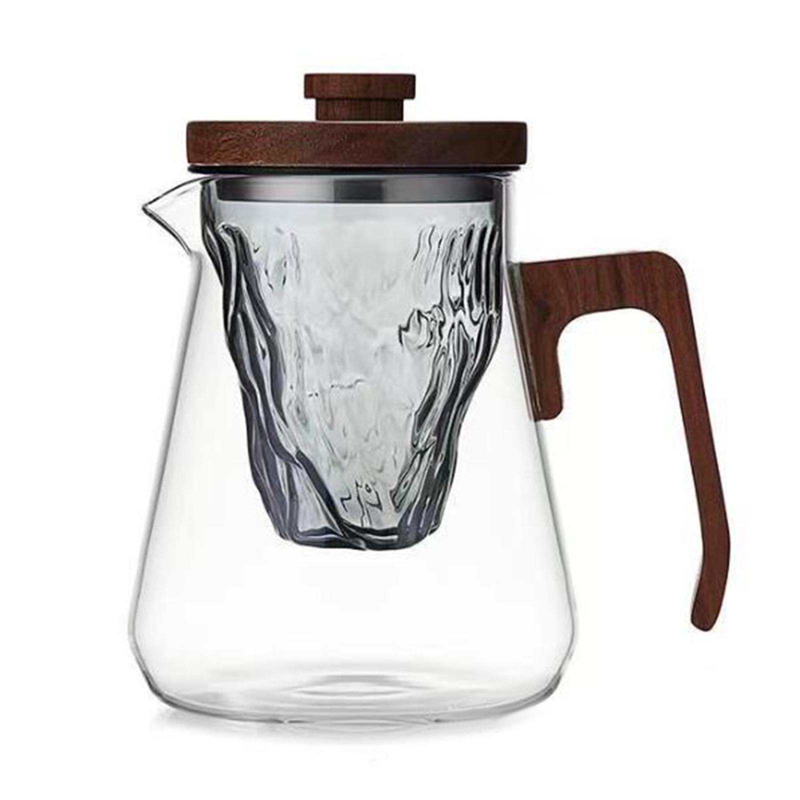 Portable Glass Tea Kettle Large Capacity for Table Household Kitchen