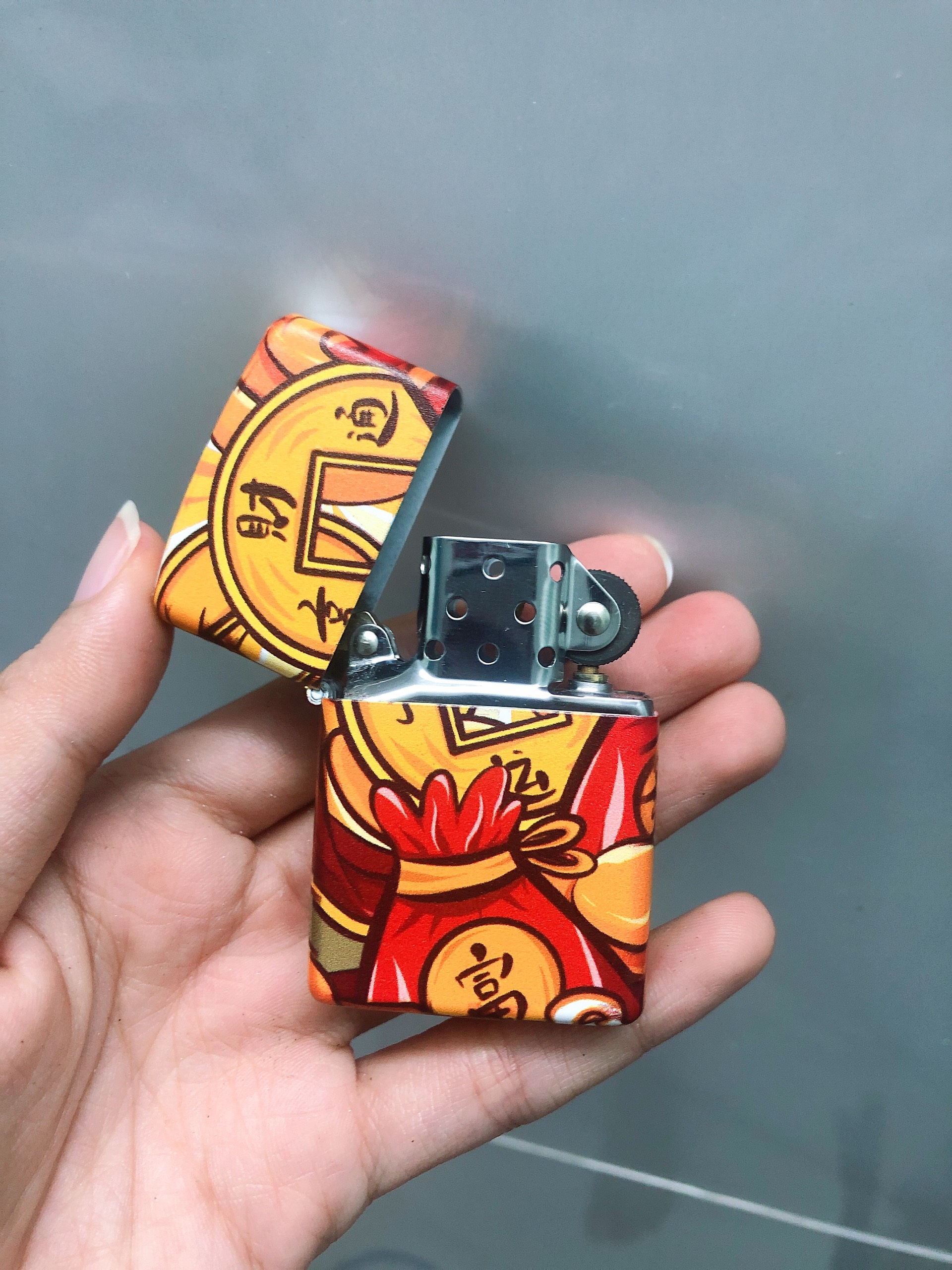 Hột Quẹt Bật Lửa phiên bản nhật hình mèo may mắn "Tài Lộc Dư Dả" H40
