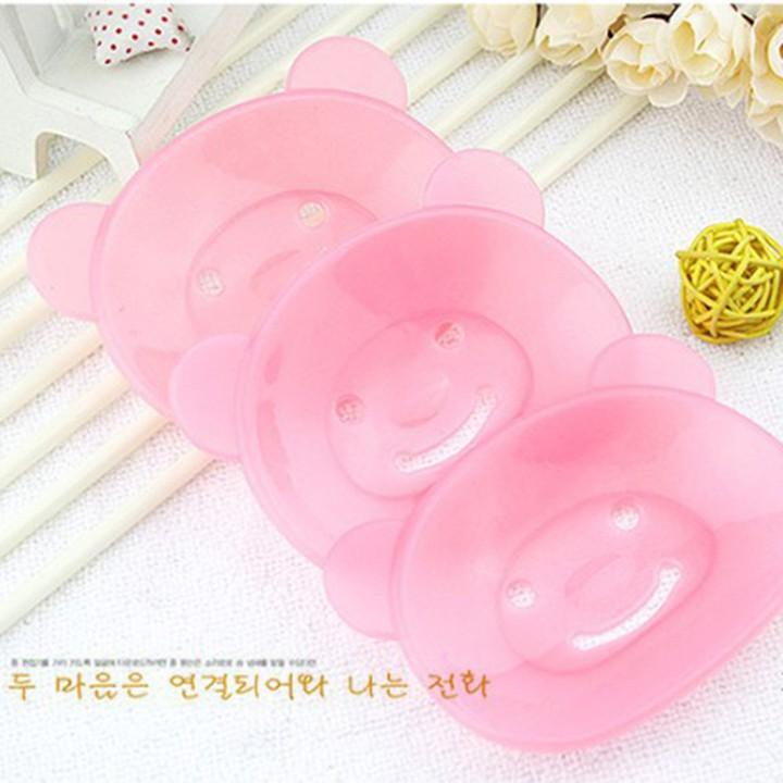 Khay để xà bông hộp đựng xà phòng rửa tay hình Gấu dễ thương cute