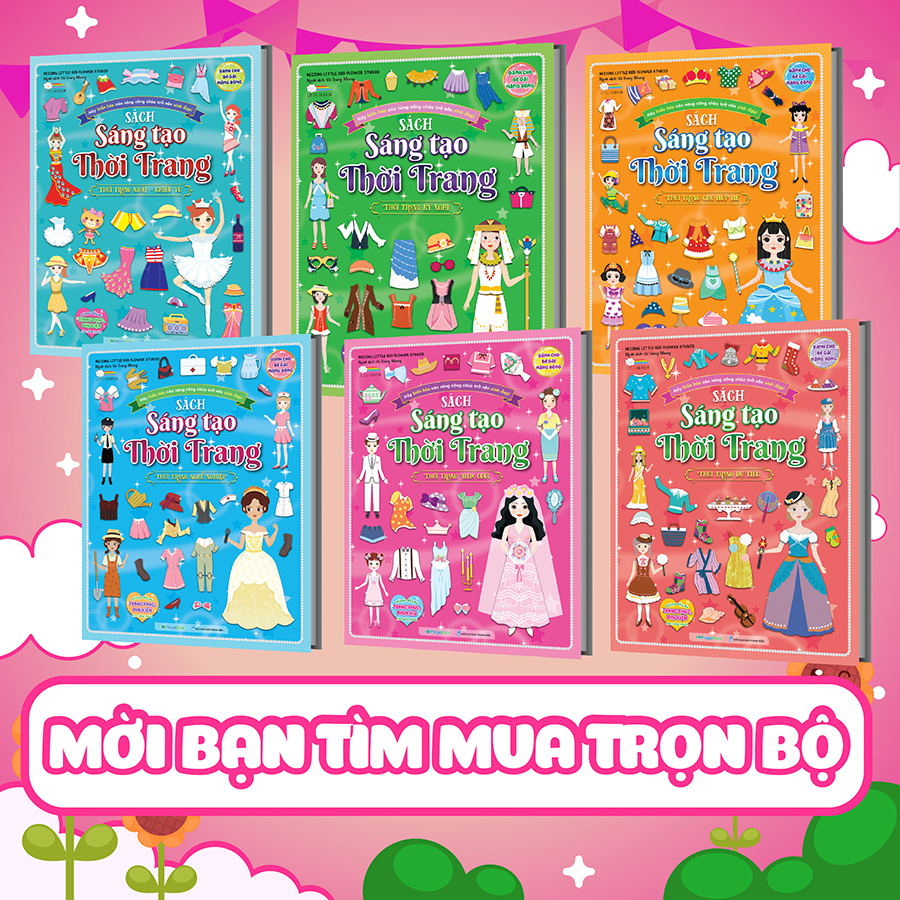 Sách Sáng tạo thời trang: Thời trang đám cưới (Hơn 100 stickers)