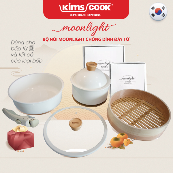 Bộ nồi đa năng tay rời Moonlight_Kimscook