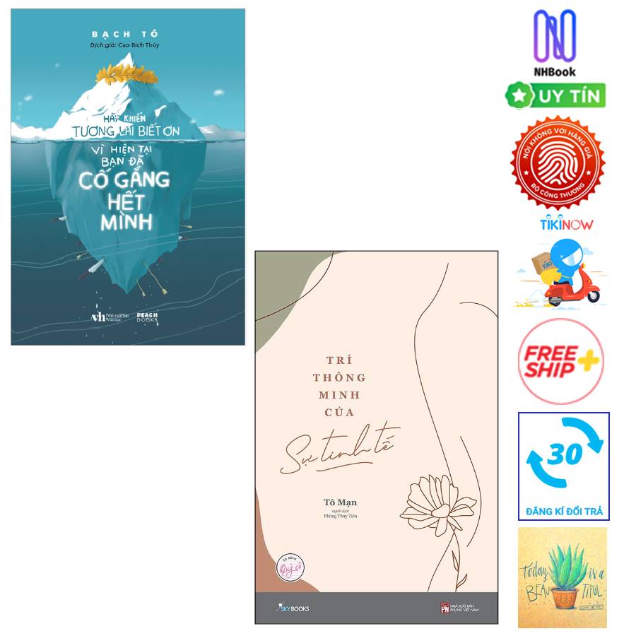 Combo Hãy Khiến Tương Lai Biết Ơn Vì Hiện Tại Bạn Đã Cố Gắng Hết Mình Và Trí Thông Minh Của Sự Tinh Tế