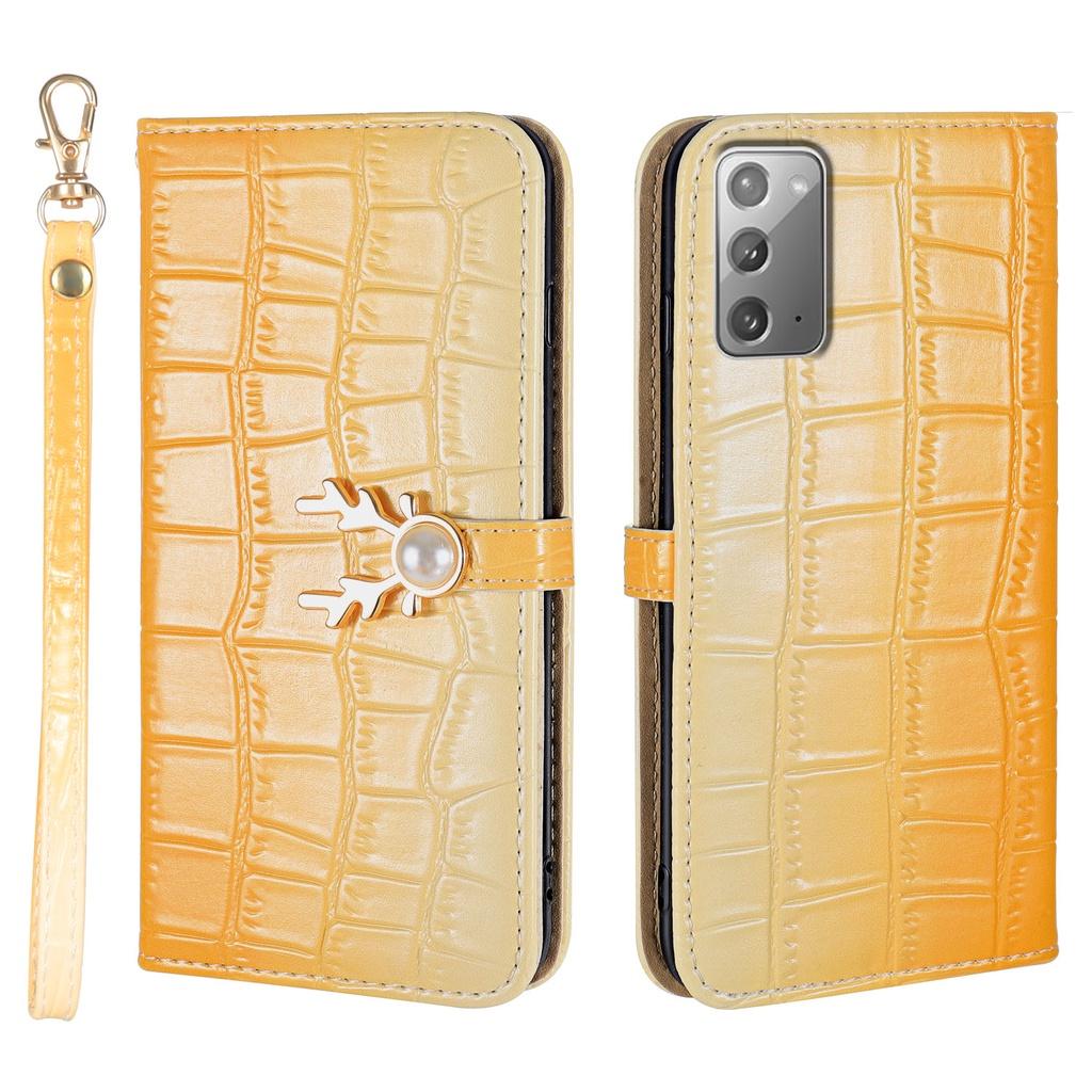 Bao da ví đựng thẻ màu gradient cho Samsung Galaxy S9 Plus S9+ S10 Plus S10+ S10e Note10+ Note 10 Pro Note20 Ultra 5G