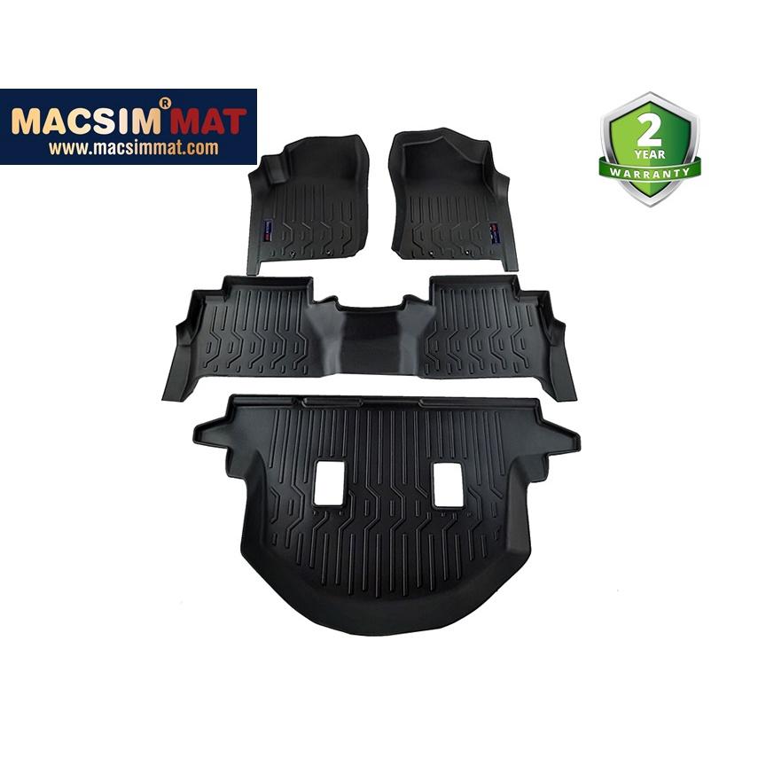 Thảm lót sàn xe ô tô Nisan Terra 2018 +Nhãn hiệu Macsim chất liệu nhựa TPV cao cấp màu đen