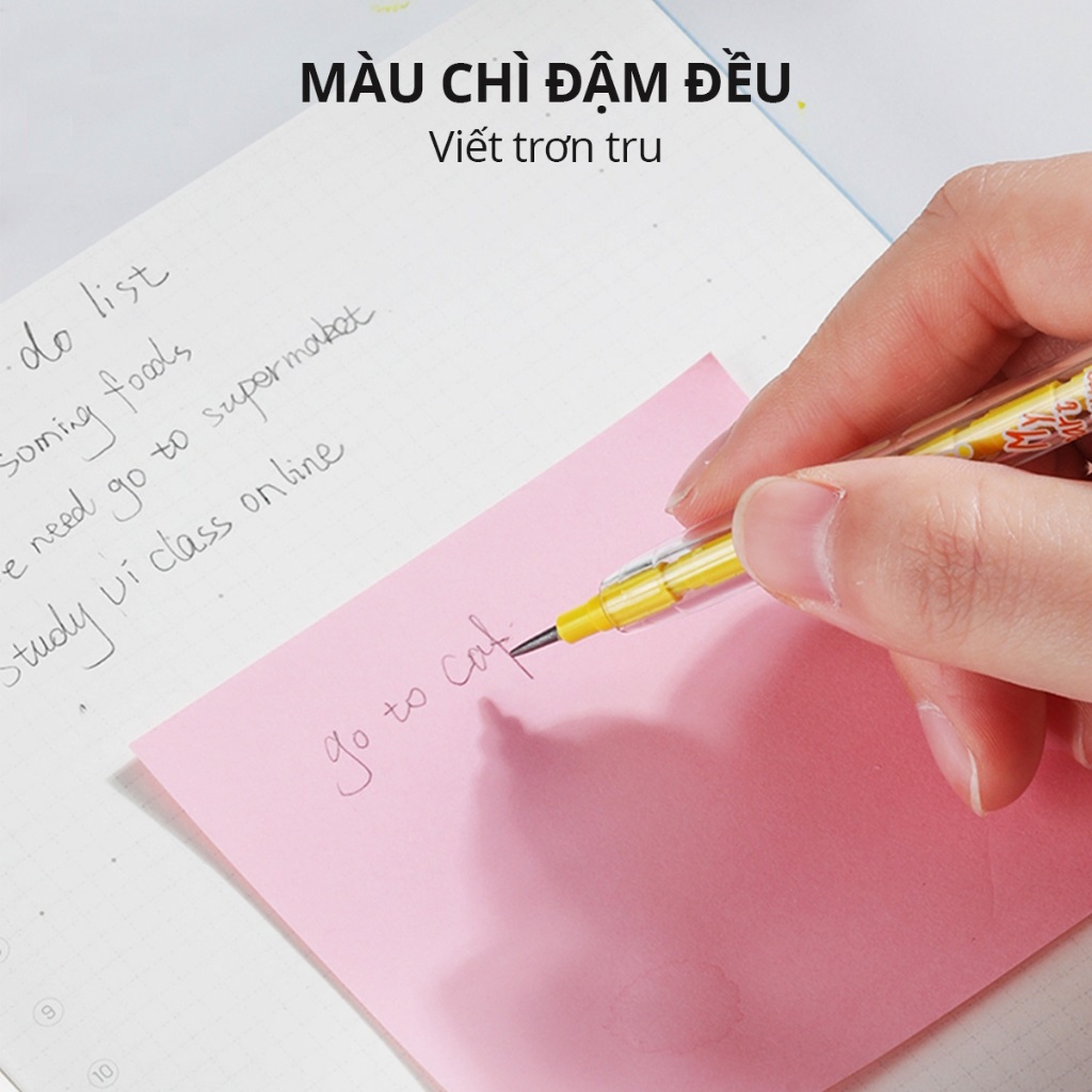 Combo 5 Bút chì khúc Deli EC086 - Chì 2B, nhiều màu sắc lựa chọn