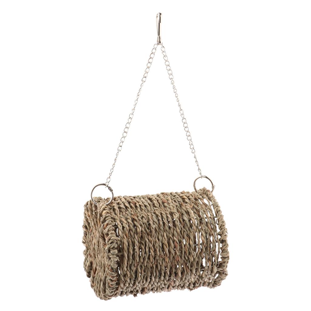 Small Pet Hammock Cave Hanging Snuggle Tunnel Hut for Hamster Squirrel