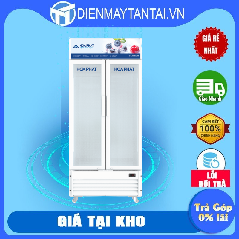 Tủ mát Hòa Phát HSR D6526 2 cánh 526L - hàng chính hãng - chỉ giao HCM