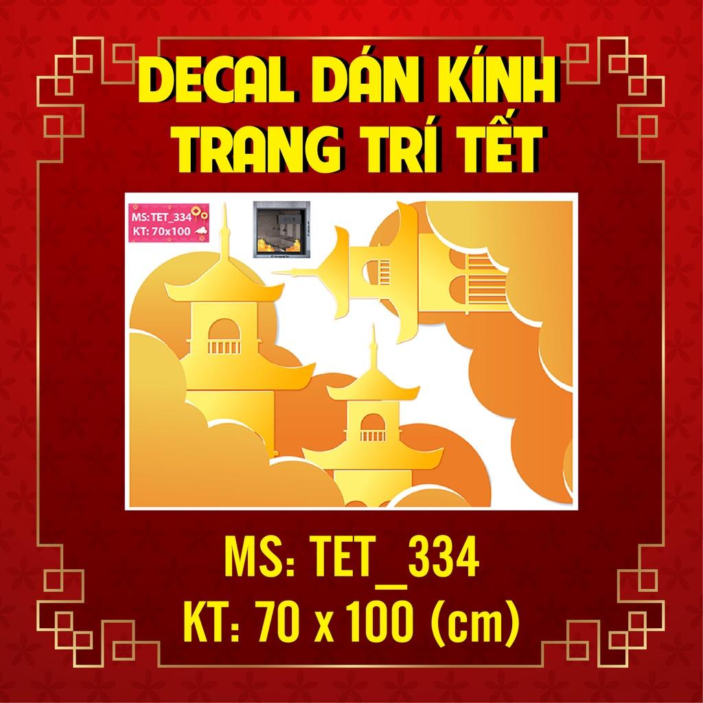 DECAL TRANG TRÍ TẾT NGUYÊN ĐÁN 2022 COMBO SỐ 40