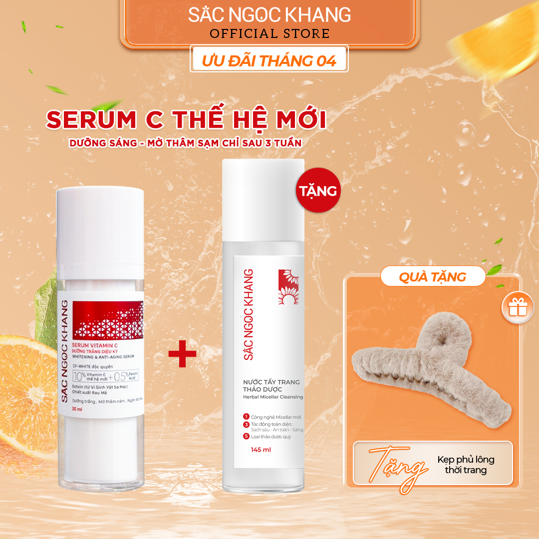 Tinh chất Serum C thế hệ mới Sắc Ngọc Khang 30ml giúp dưỡng trắng, mờ thâm nám, ngừa nếp nhăn