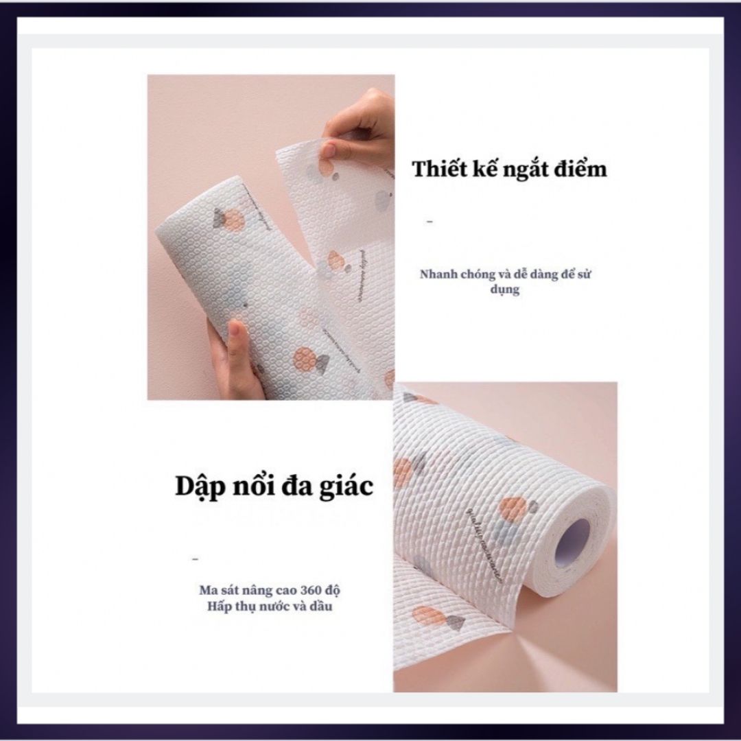Combo 5 cuộn khăn lau bếp đa năng siêu dai siêu thấm