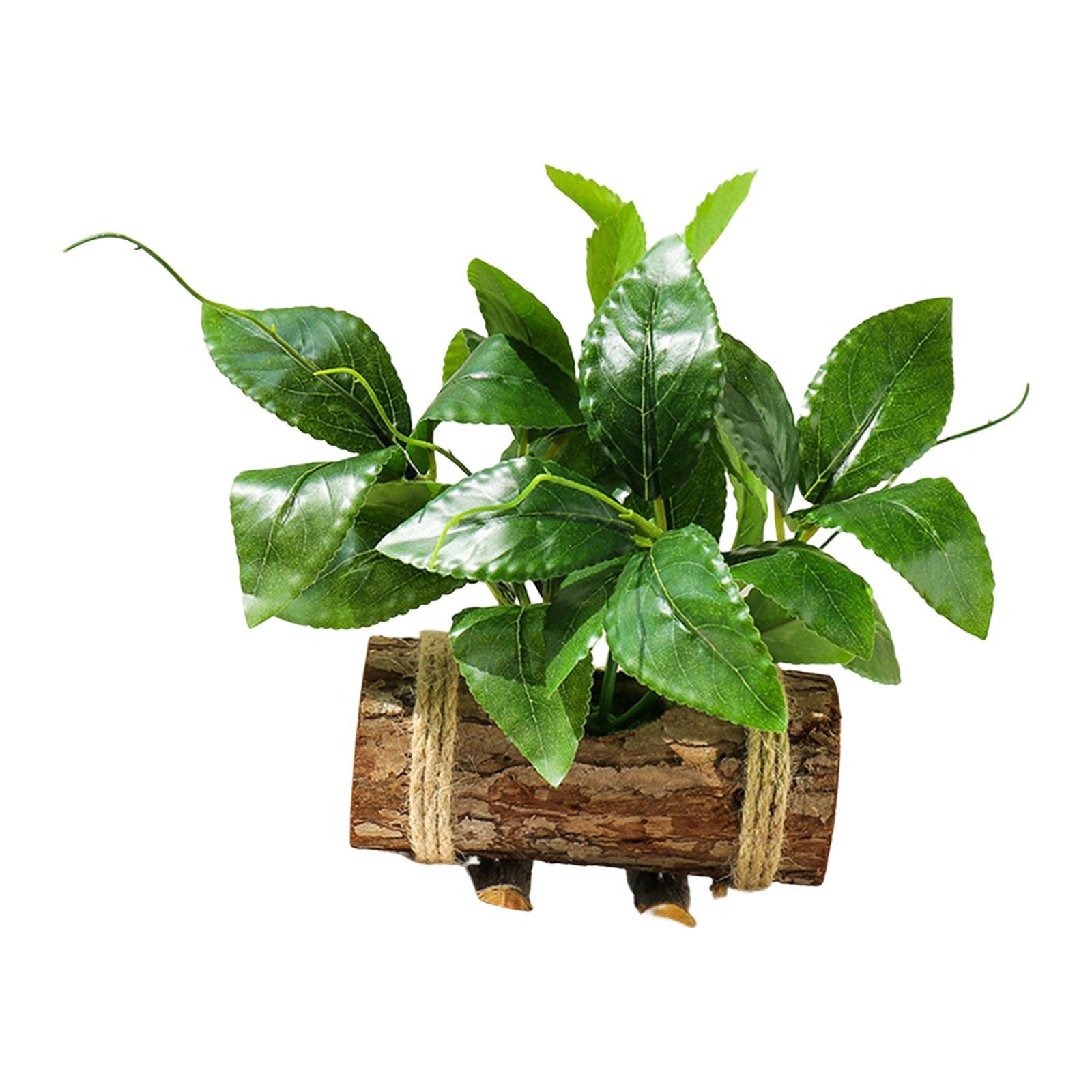 Artificial Potted Green Plants Small Potted Plants for Shelf Farmhouse