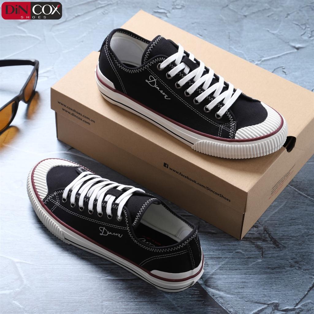 Giày Sneaker Vải Unisex DINCOX D21 Phong Cách Ấn Tượng Black