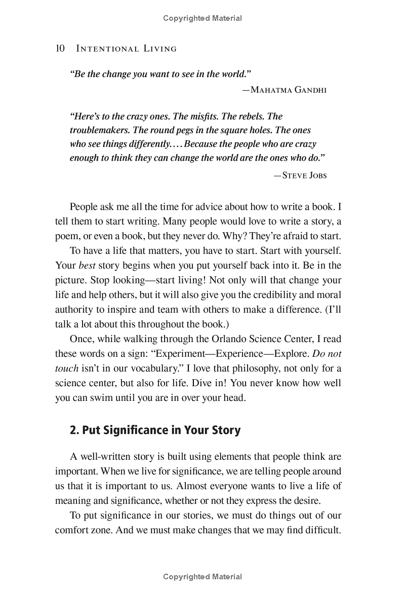 Intentional Living: Choosing A Life That Matters