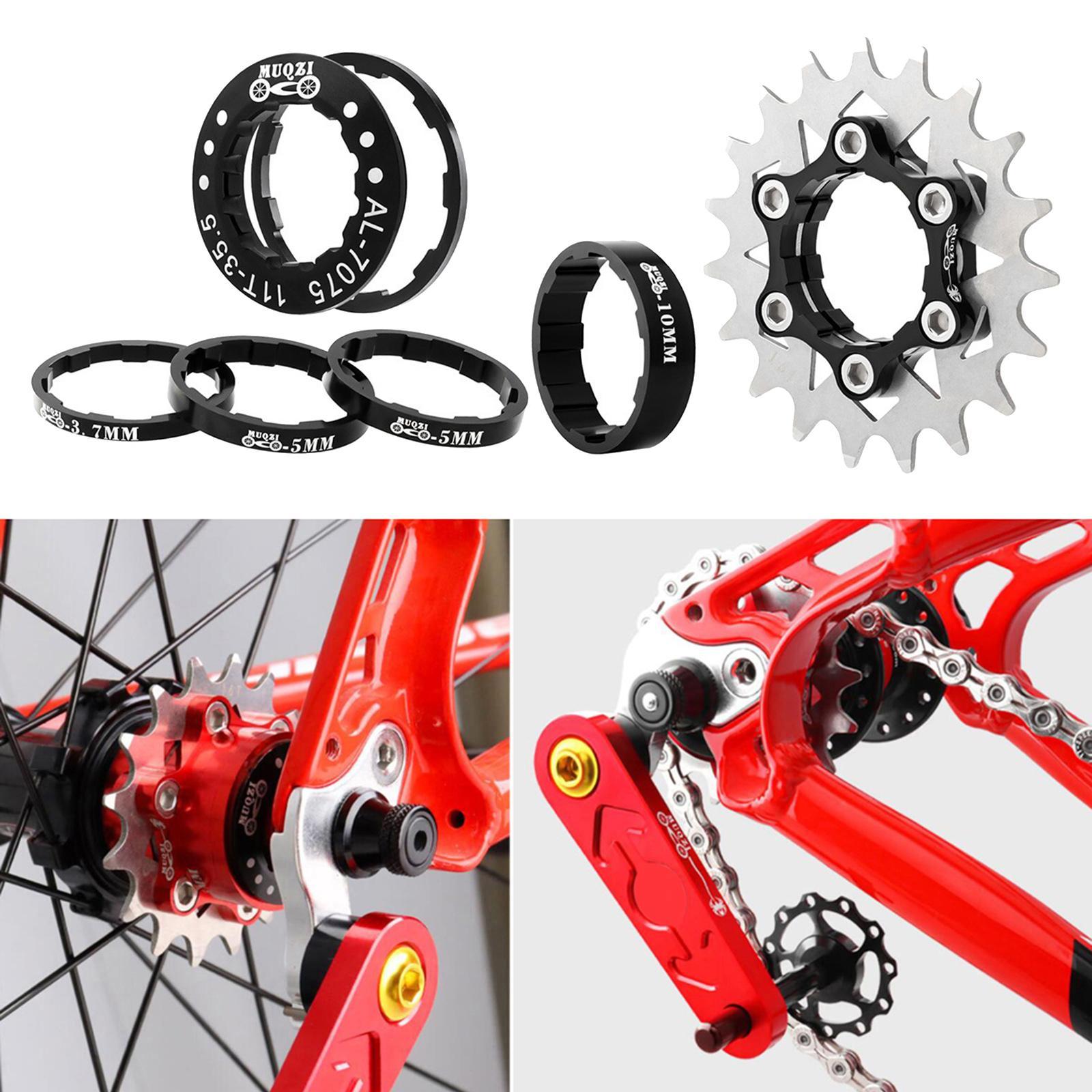 Bike 19T Single Speed Cassette Spacers Freewheel Hub Accessories