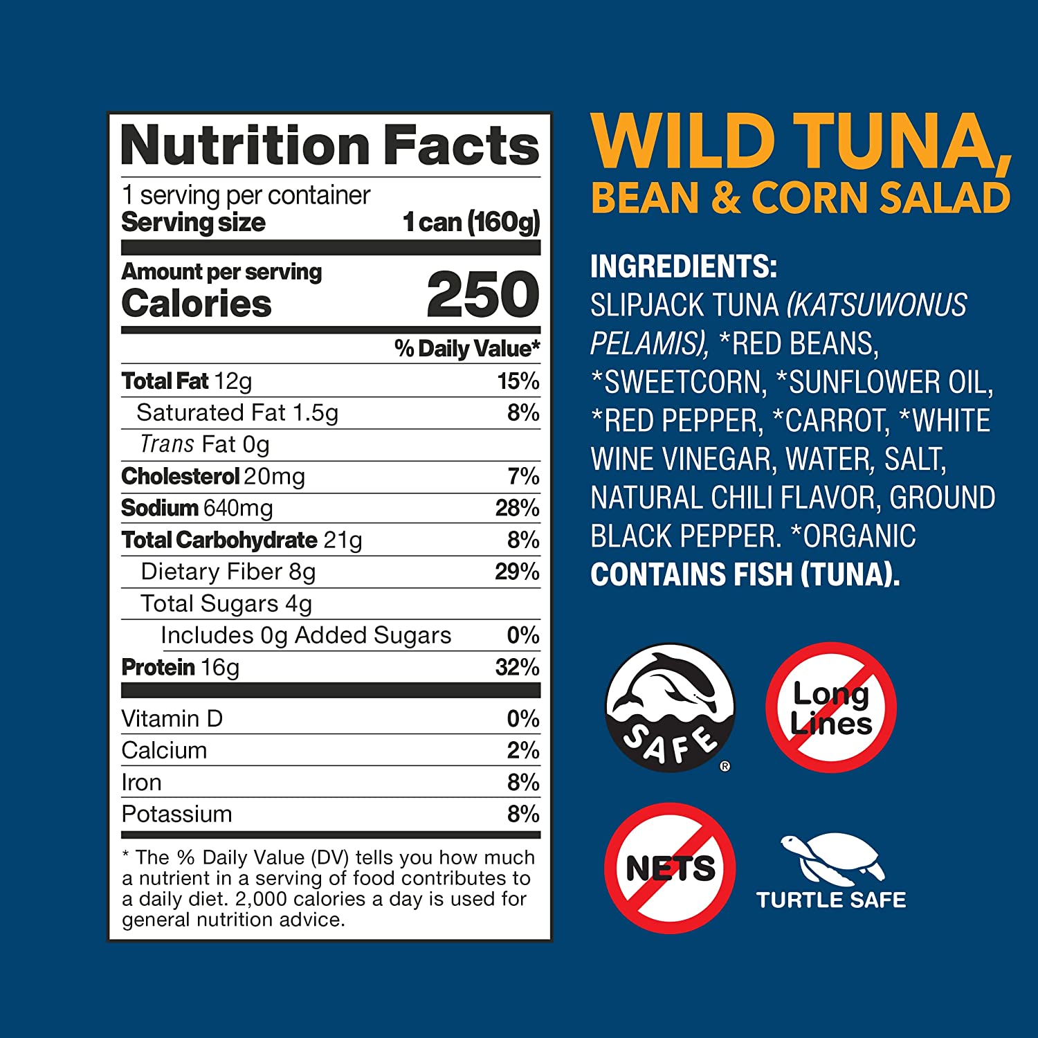 Salad đậu ngô cá ngừ đại dương Albacore Tuna Wild Planet