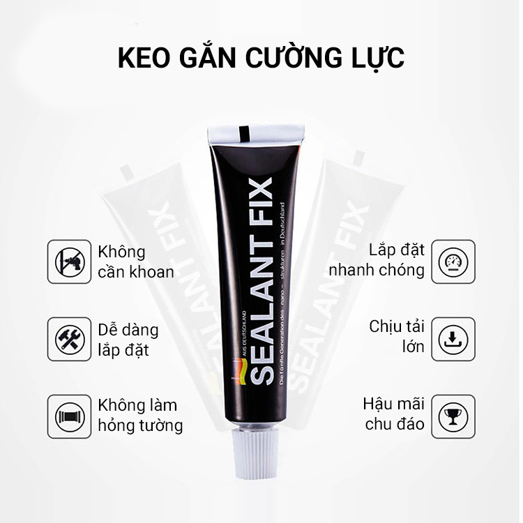 Kệ gia vị treo tường Inox cao cấp chống gỉ Vando, Kệ góc dán tường để đồ nhà bếp, nhà tắm đa năng siêu chịu lực