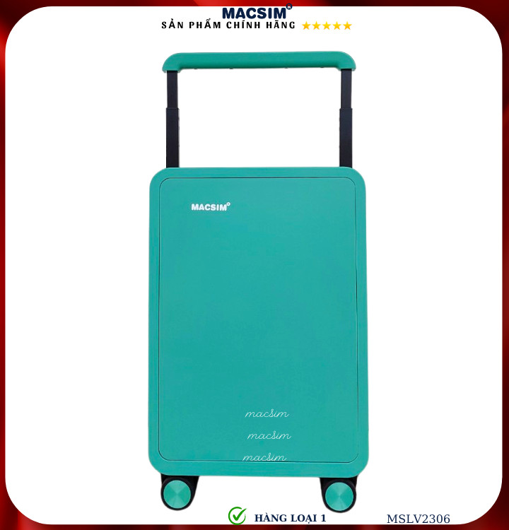 Vali cao cấp Macsim SMLV2306 cỡ 20 inch màu xanh (green)- Hàng loại 1