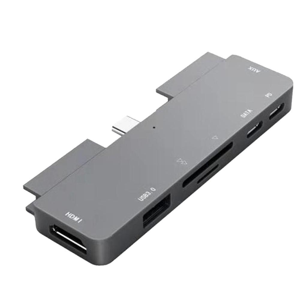7in1 USB-C Hub Multiport HDMI Docking Station HUB for MacBook 4K Support