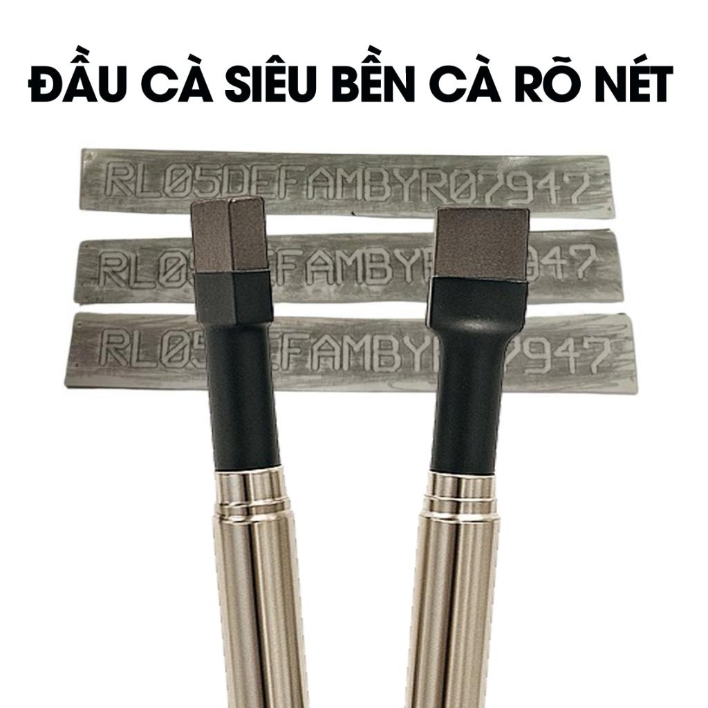 Dụng Cụ Cà Số Khung Xe Máy &amp; Kèm Theo 50 Bộ Giấy Cà Số Cắt Sẵn, Chuyên Dùng Cà Số Cho Ôtô Xe Máy, Giấy Cà Số Xe