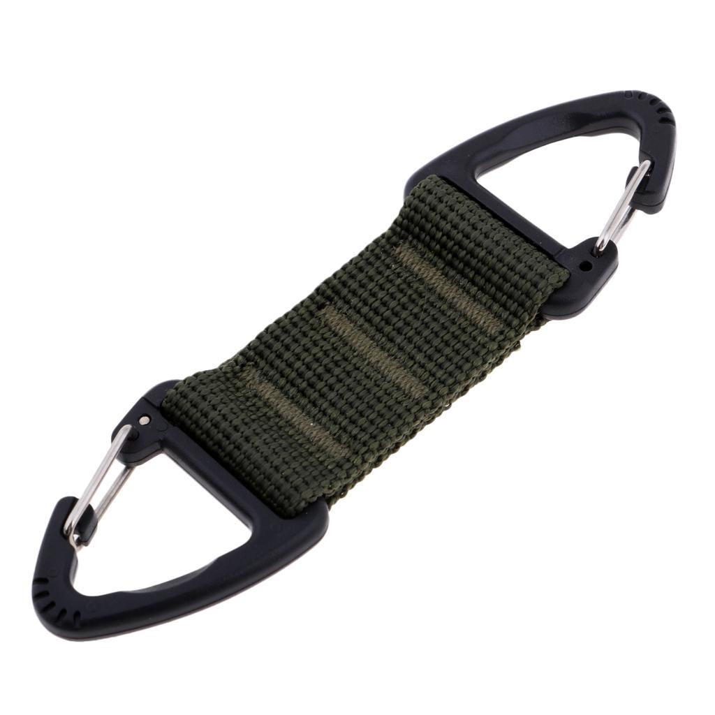 3 Pieces Outdoor Hiking Nylon Webbing Backpack Hooks