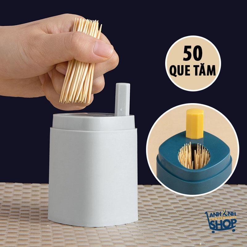 Lọ Tăm Nút Bấm Thiết Kế Đẹp Mắt Tiện Ích