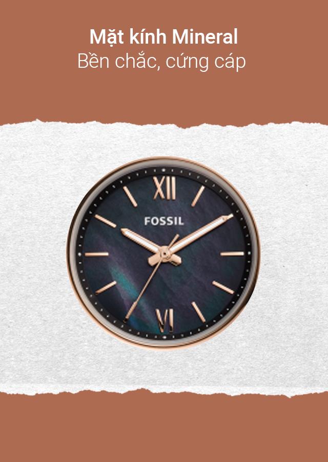 Đồng hồ Nữ Fossil ES4700 có mặt kính khoáng trong suốt, bền bỉ Đồng hồ Nữ Fossil ES4700 có mặt kính khoáng trong suốt, bền bỉ