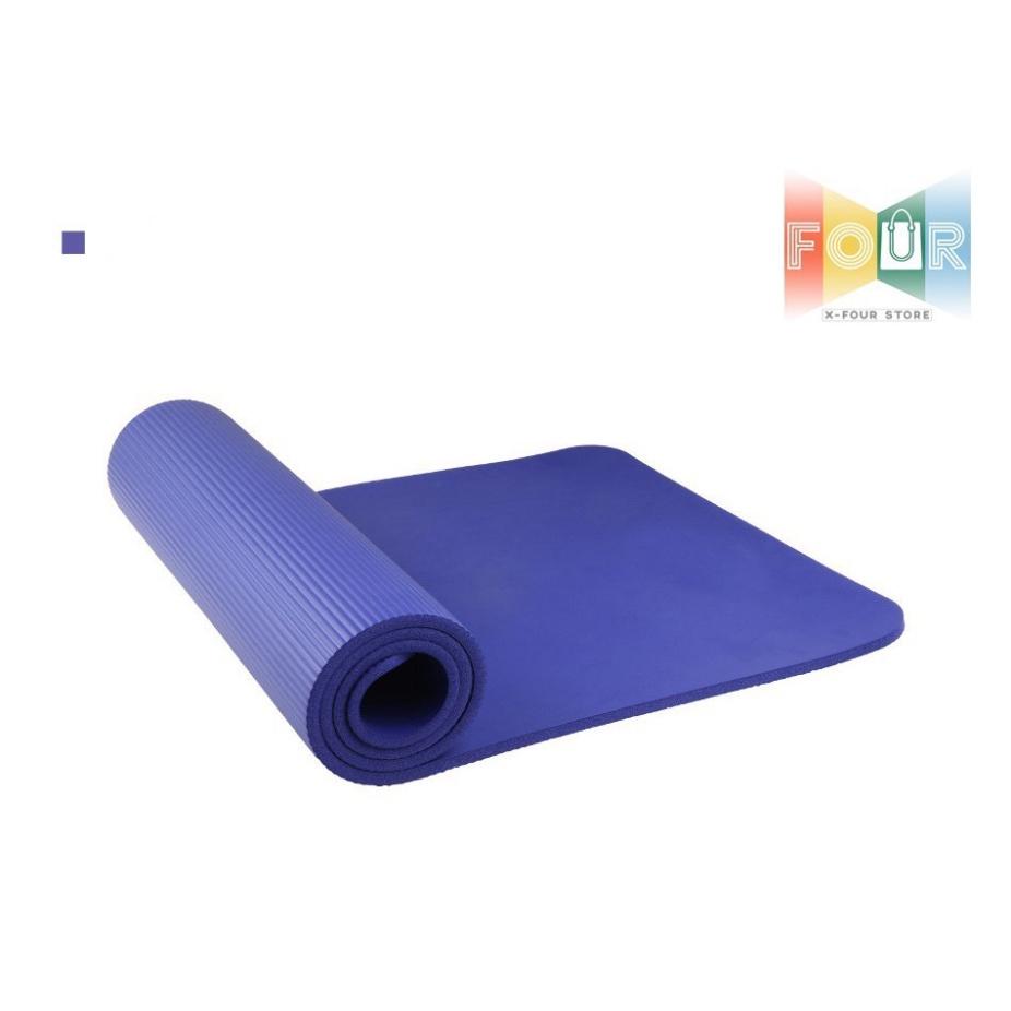 THẢM YOGA NBR KHÔNG TRƠN, TRƯỢT CHẤT LƯỢNG CAO 0.8cm TẶNG KÈM TÚI + DÂY ĐEO