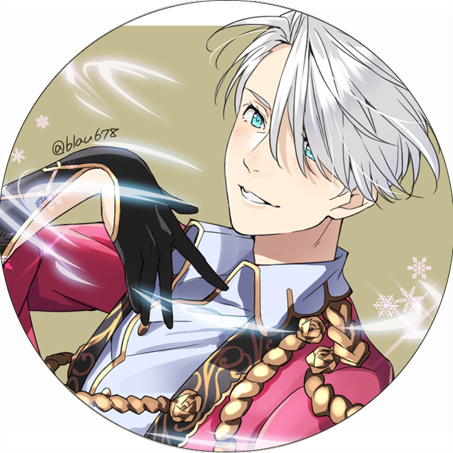 Huy hiệu Yuri!!! On Ice combo 3 cái khác nhau