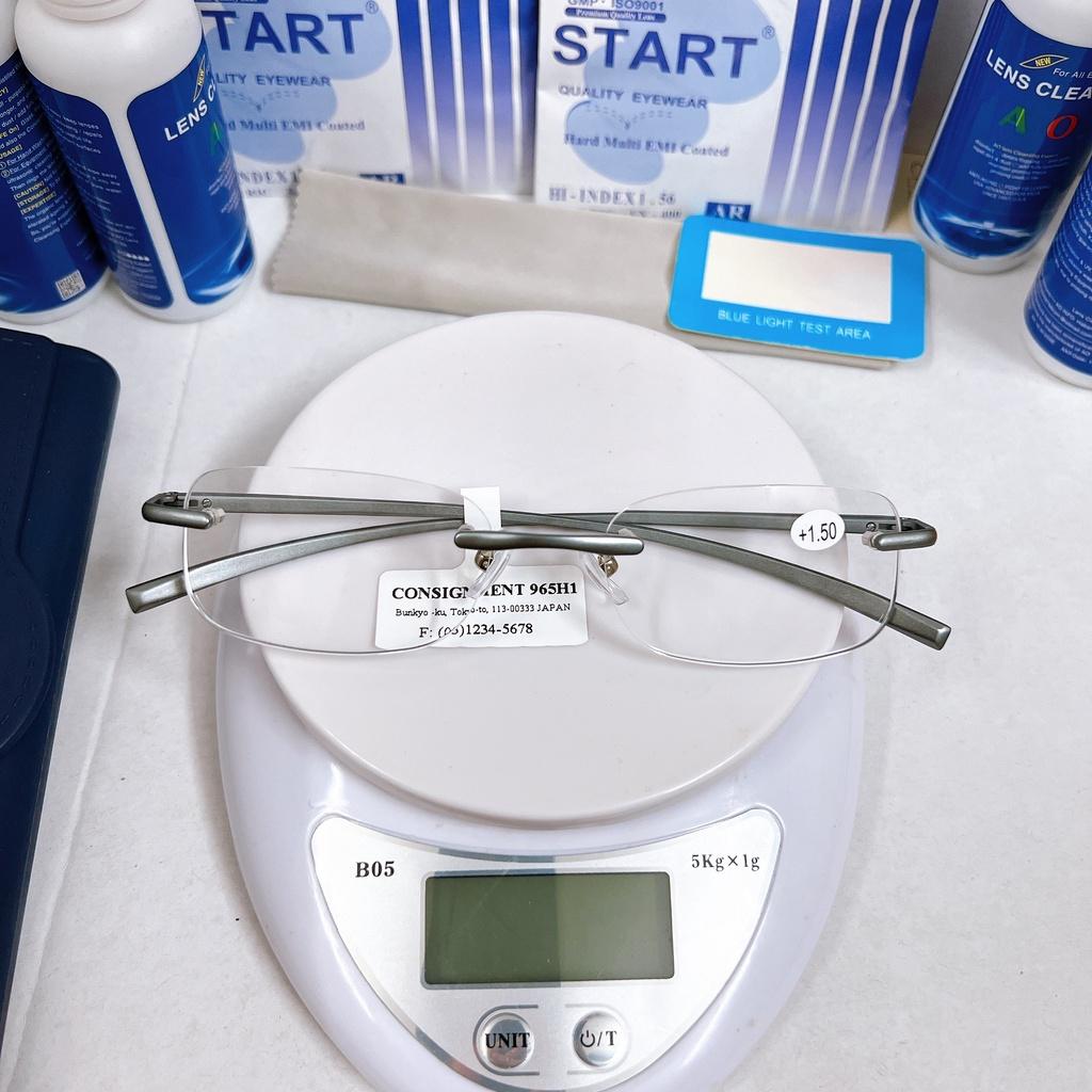 Kính lão thị viễn thị nam nữ không vành siêu nhẹ KVN991UNIQUI trợ giá