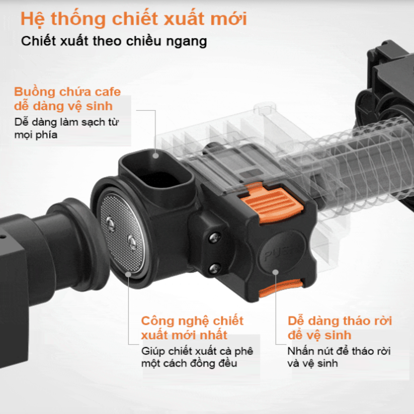 Máy pha cà phê tự động chuyên nghiệp, dùng cho quán cà phê, nhà hàng và khách sạn HiBREW H16 - Hàng Nhập Khẩu