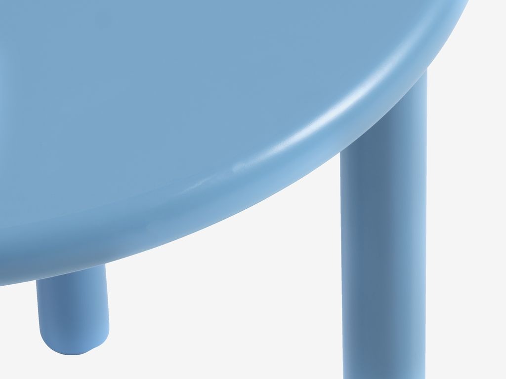 Bàn góc | JYSK Bolbro | gỗ công nghiệp | xanh nhạt | DK45xC42cm