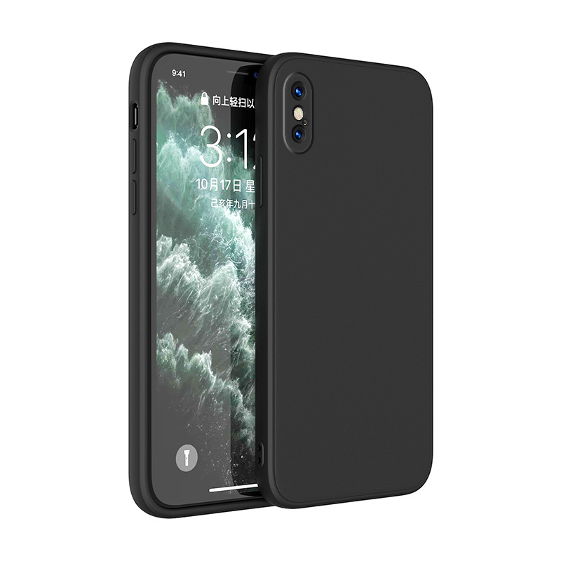 Ốp lưng silicon case cho iPhone Xs Max chống bám bẩn mặt lưng siêu mềm mịn, có gờ bảo vệ camera - hàng nhập khẩu