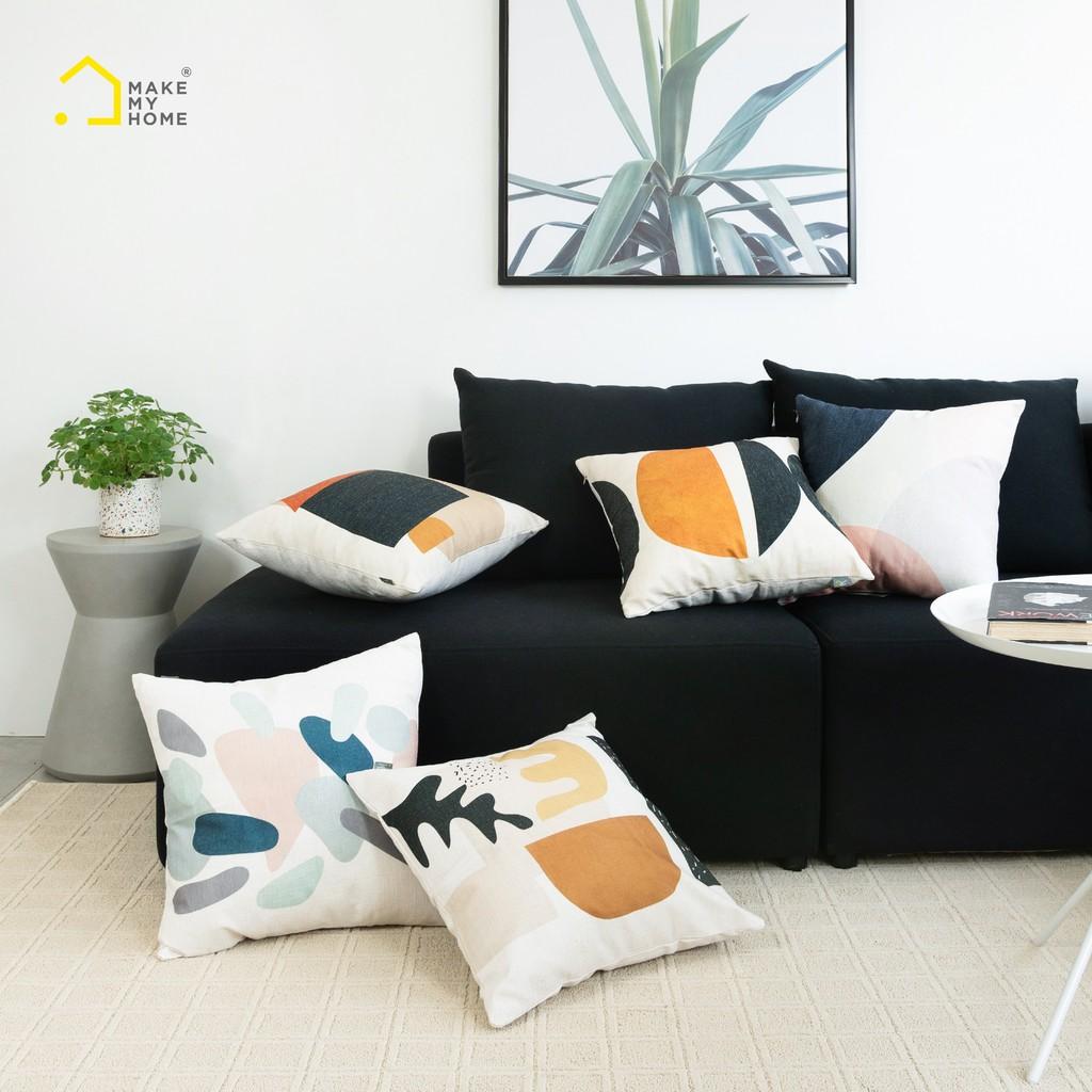 Gối Vuông Trang Trí, Gối Sofa Đơn Giản  Make My Home Piece