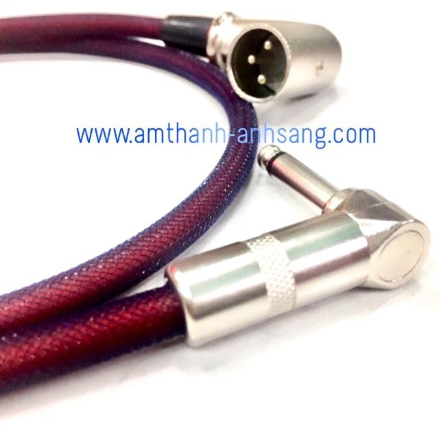 Dây tín hiệu rắc XLR cong rs 6.35mm