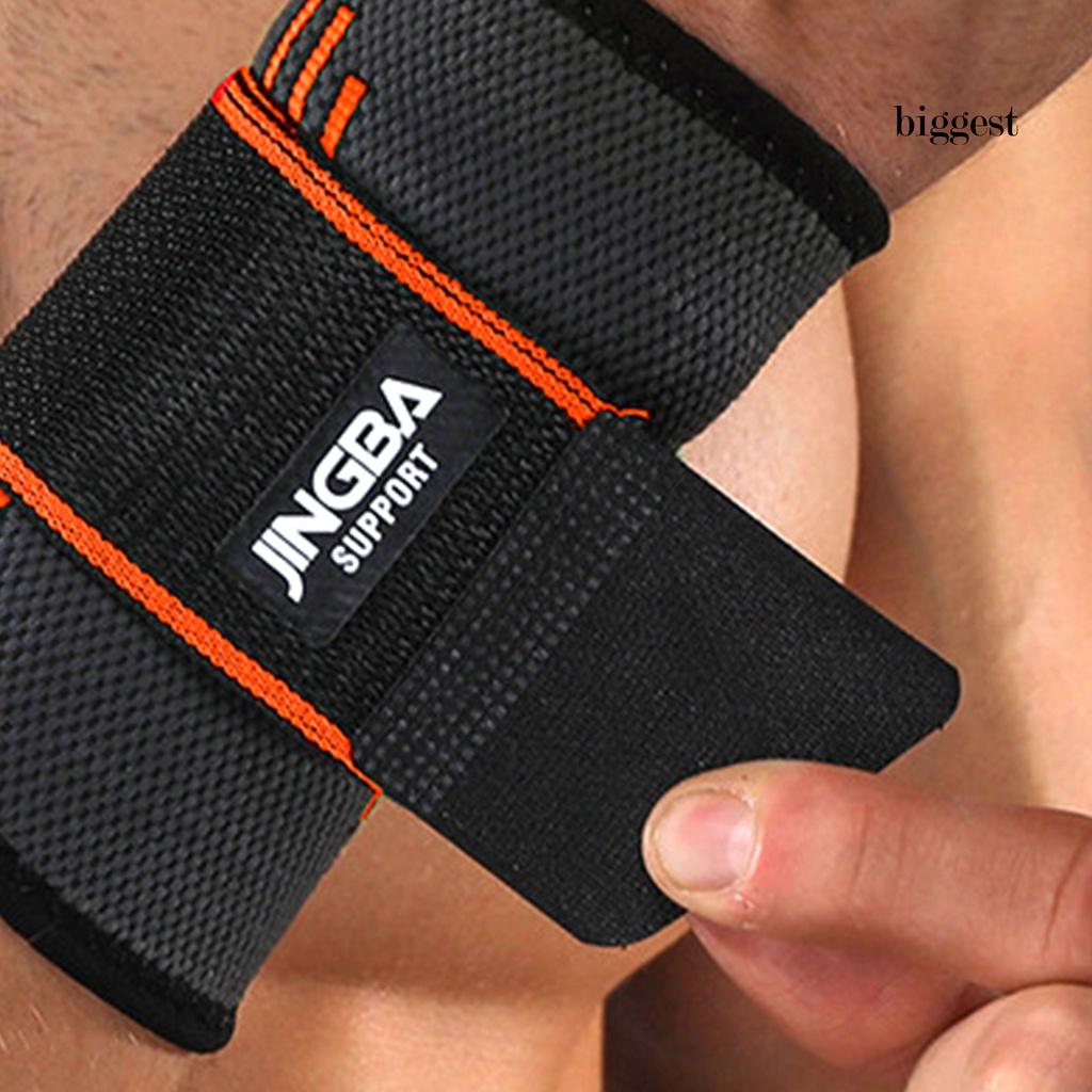(Hàng Mới Về) 1 Đai Quấn Khuỷu Tay Hỗ Trợ Tập Gym Bằng Nylon Co Giãn Thoáng Khí Chống Mài Mòn