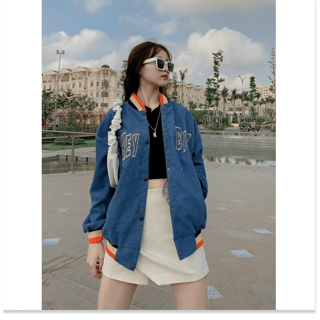 ÁO KHOÁC BOMBER , ÁO KHOÁC NHUNG BOMBER NỮ CỰC ĐẸP SIÊU XINH PHONG CÁCH HÀN QUỐC THỜI TRANG MỚI KINGSHOP79