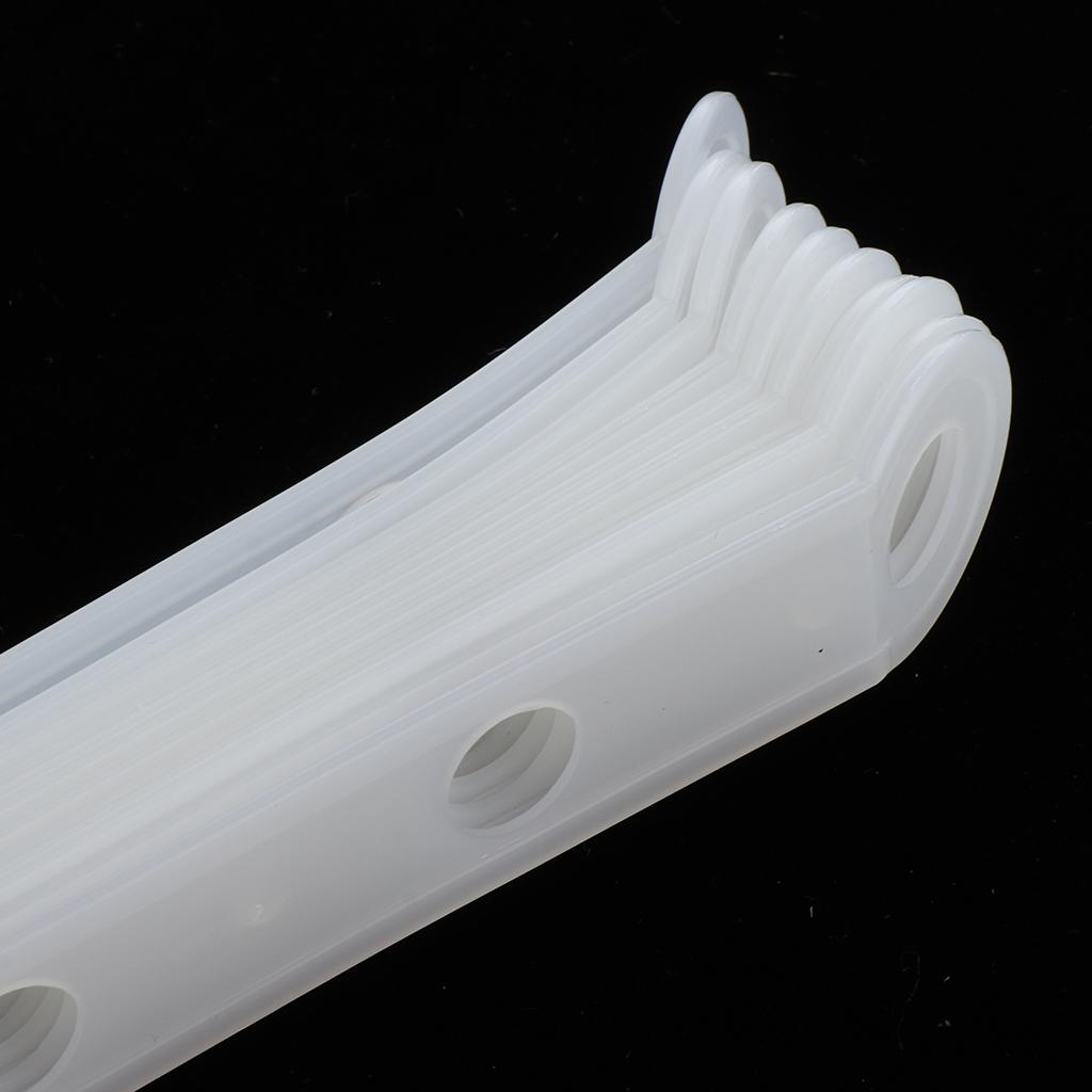 2x10pcs Plastic Hanger Strips Clothing Shop Displays Stable Hanger Connector