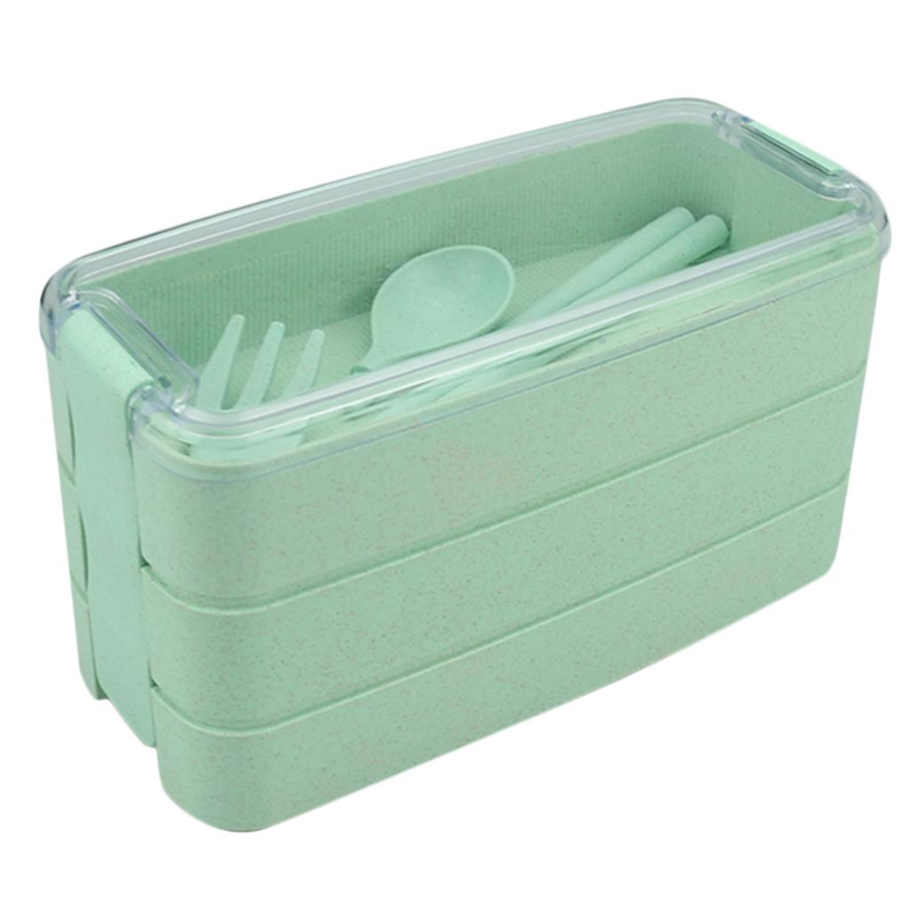 Bento Lunch Box 3 Layers Food Container Snack Lunchbox