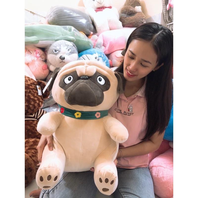 Gấu bông chó Pug mặt ngáo cao cấp