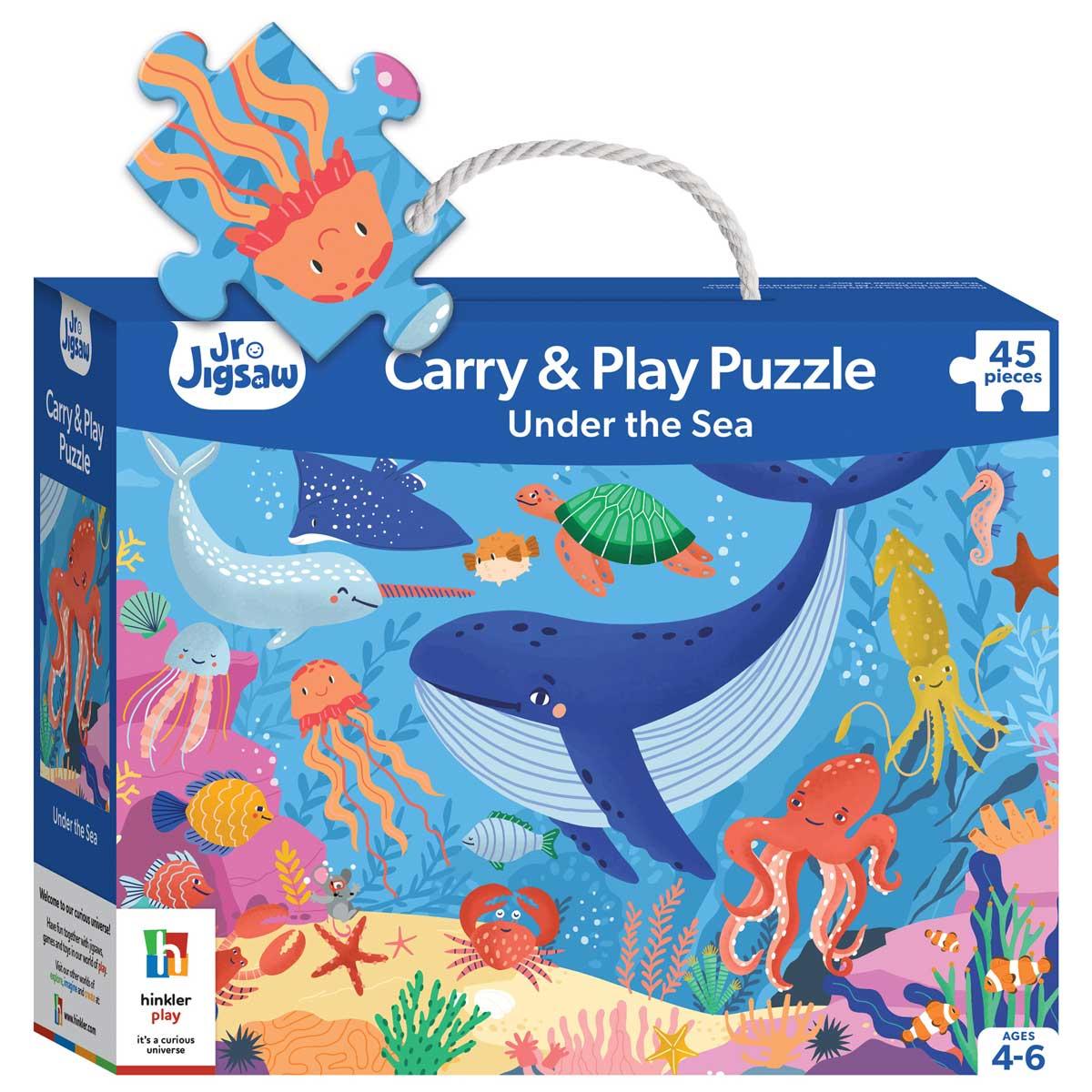 Sách Junior Jigsaw Carry &amp; Play Under the Sea (45 pieces)