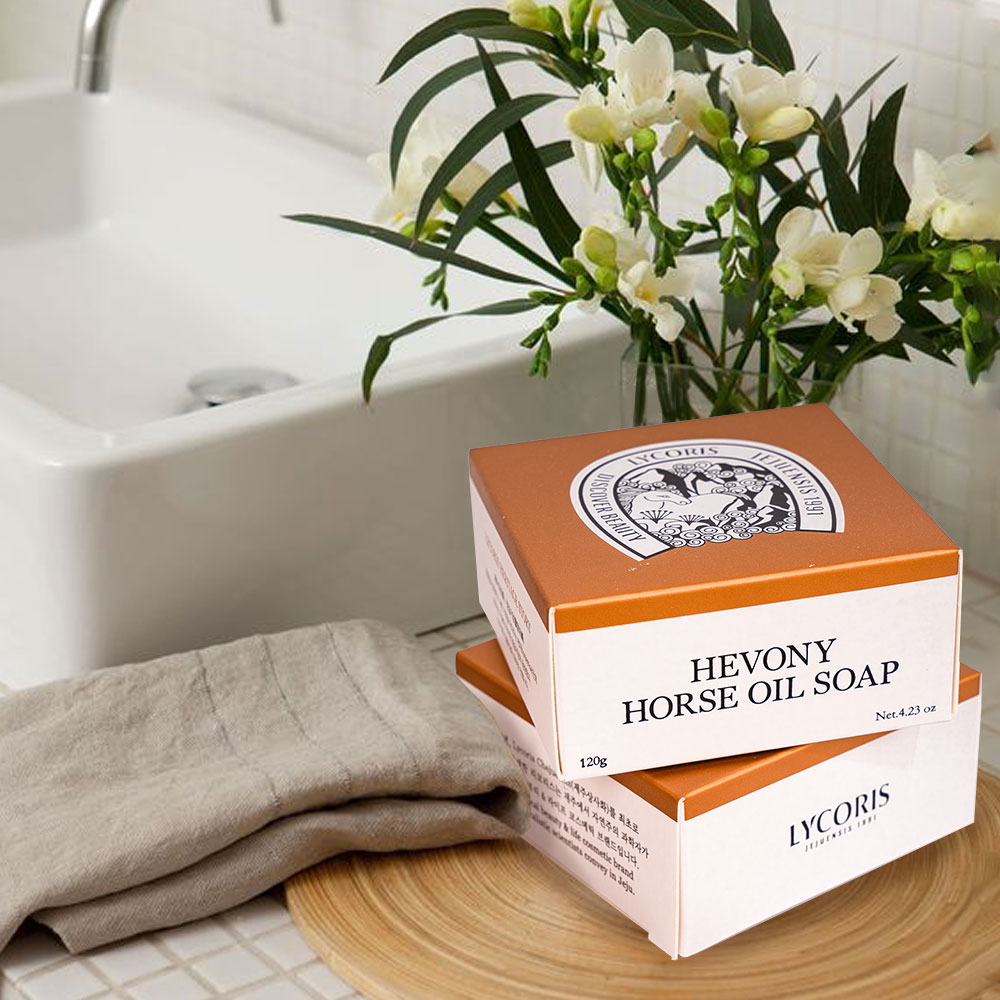 Xà Phòng Tắm Và Rửa Mặt Chiết Xuất Dầu Ngựa Làm Sạch Sâu Cấp Ẩm Hevony Horse Oil Soap
